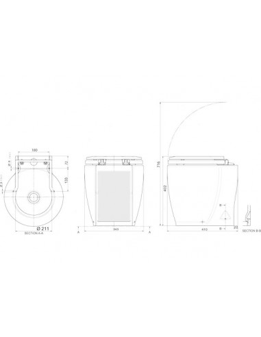 WC - Toilet Elettrica Ocean Laguna Standard