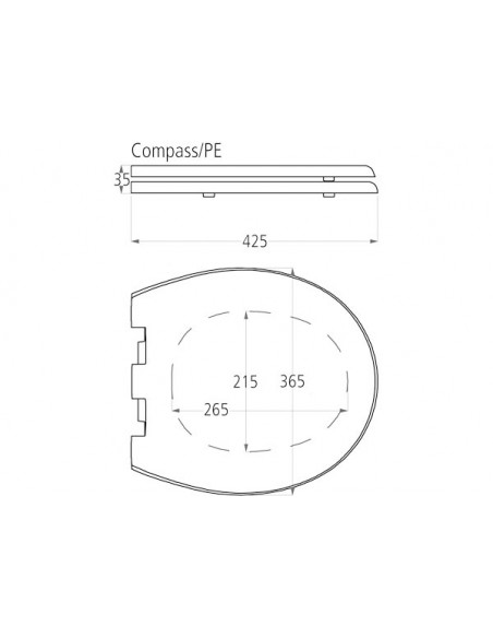Sedute e Cerniere per Toilet Compact