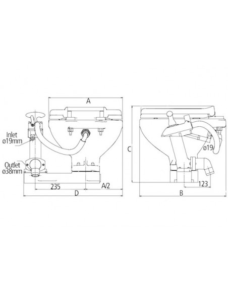 WC - Toilet Manuale Johnson