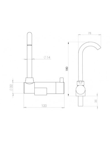Miscelatore Abbattibile Low