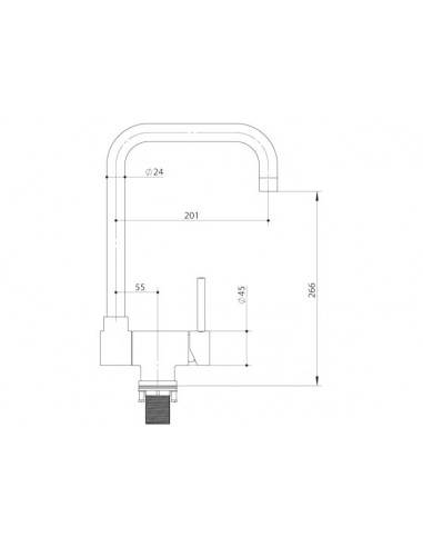 Miscelatore Abbattibile Inox