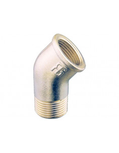 Gomito 45° M-F in Ottone