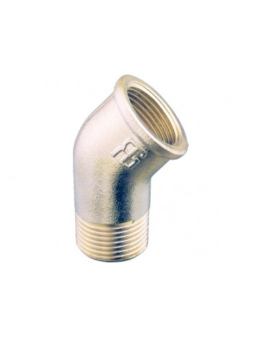 Gomito 45° M-F in Ottone