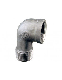 Gomito 90° M-F Inox