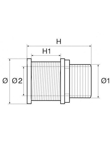 Ombrinale di Scarico Grande Filettato