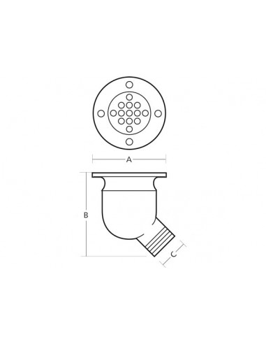 Scarico Pozzetto Inox Round