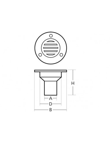 Scarico Pozzetto Inox Round XLee