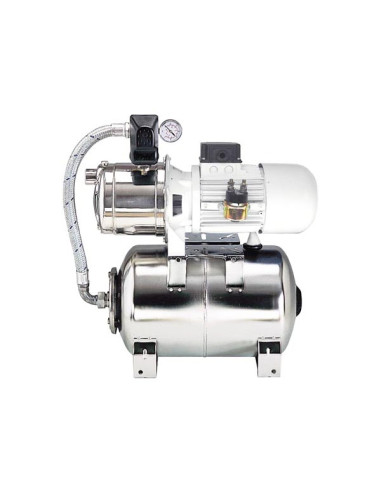 Pompa Autoclave MG-Inox/20X Pump System Modello 1827948 V 24 ø Bocche mm 25  (1) Serbatoio 20 Lt Lt/min 90 Dim mm 507 x 260 x H570 Pressione 5 Bar