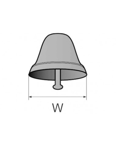 Campana R.I.Na. Ottone Cromato 300