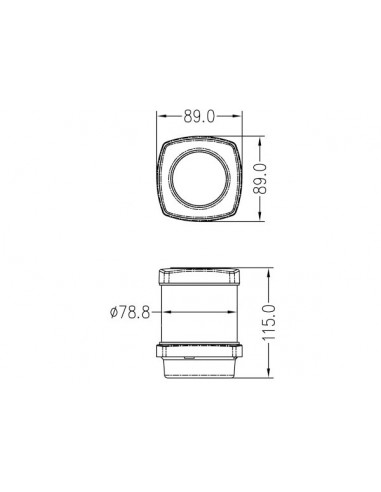 Fanale di Fonda 360° LED (CE)