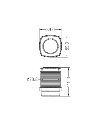 Fanale Tricolore LED (CE)