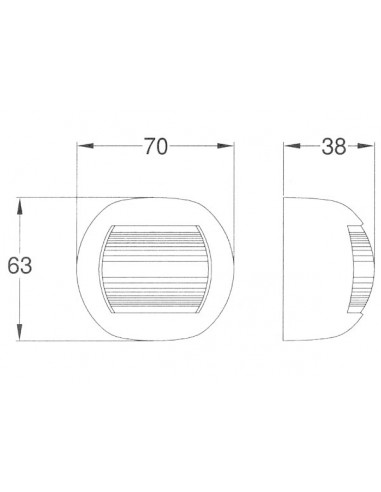 Fanali LED R.I.Na. Flat Inox