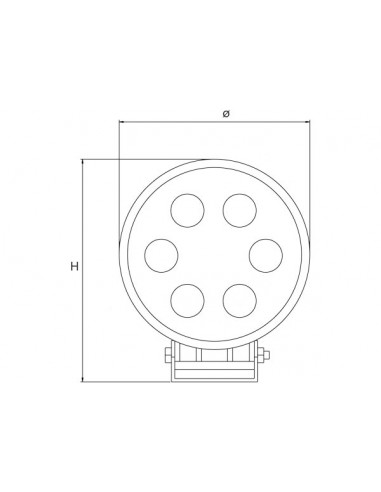 Faro da Coperta Spot LED 6x3W