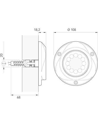 Faro Subacqueo LED Quick Challenger Delta