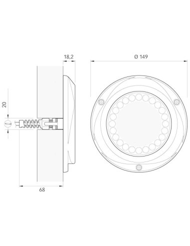 Faro Subacqueo LED Quick Challenger Delta