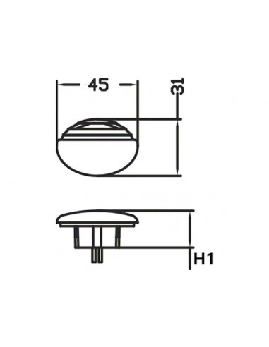 Luci di Cortesia LED 12V Elliptic PL