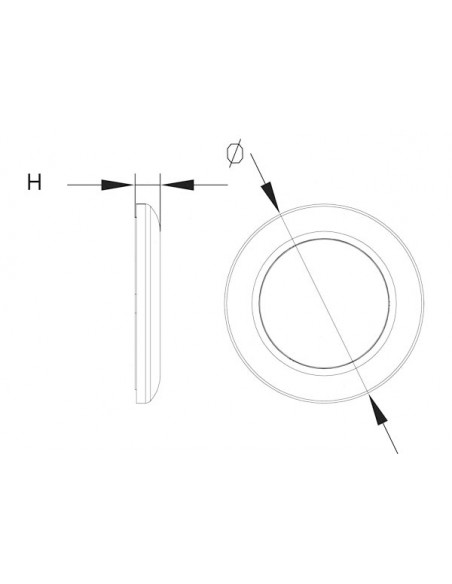 Luce Impermeabile LED Round Top PL2