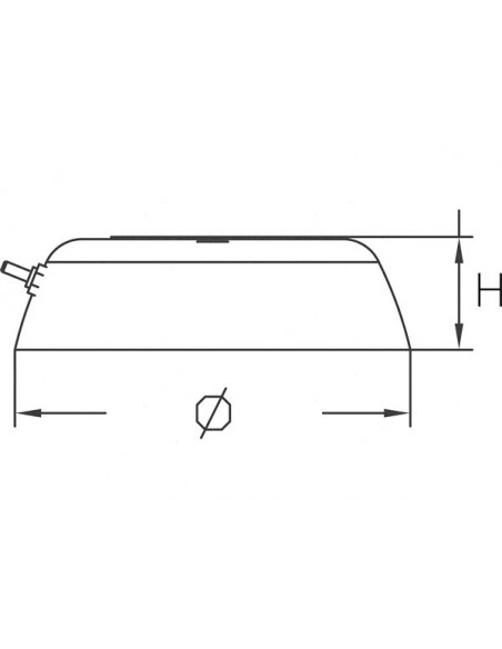 Luce impermeabile LED Round Top PL3