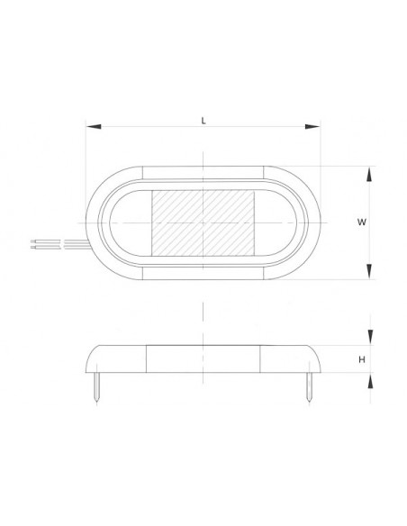 Luce Impermeabile LED Elliptic Top PL