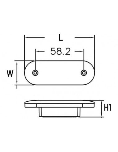 Luce Impermeabile LED Elliptic Flush PL