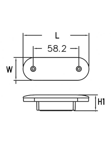 Luce Impermeabile LED Elliptic Flush PL