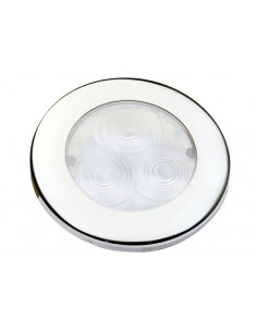 Luce Impermeabile LED Round Flush Inox