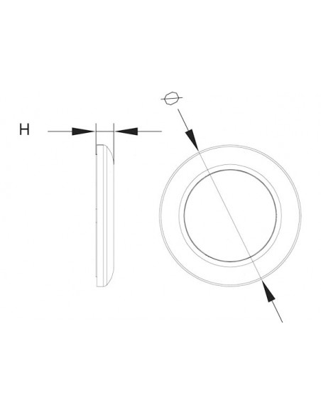 Luce Impermeabile LED Round Top Inox