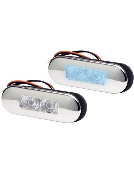 Luce Impermeabile LED Elliptic Flush Inox