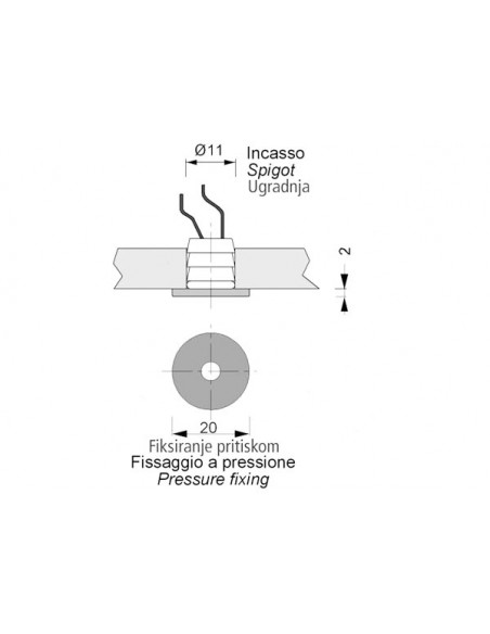 Luce di Cortesia Apus-R LED