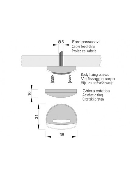 Luce di Cortesia Eletra-T LED