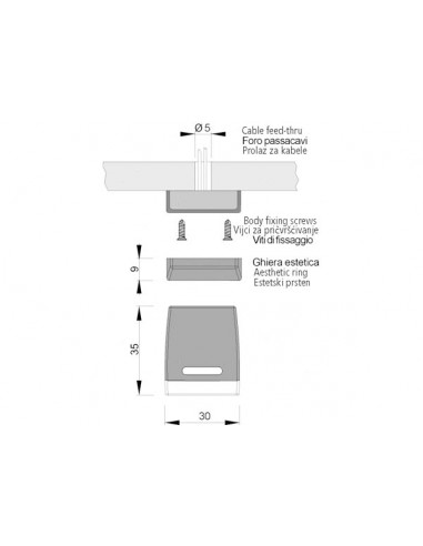 Luce di Cortesia Eletra-R LED