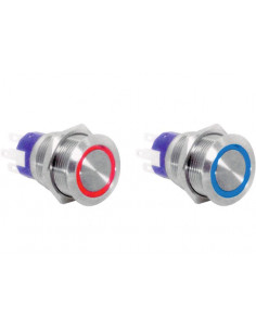 Interruttore LED Flat Inox
