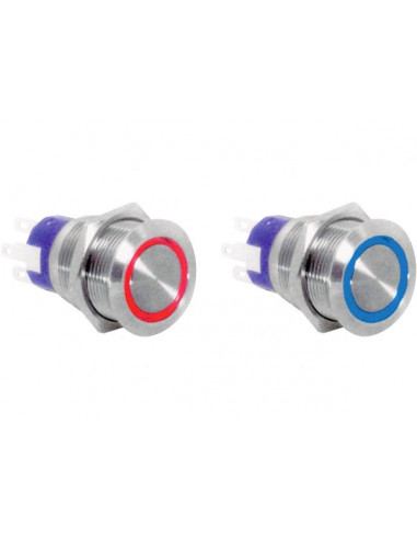 Interruttore LED Flat Inox
