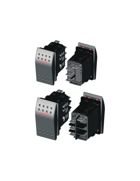 Interruttore Impermeabile IP68 Red LED