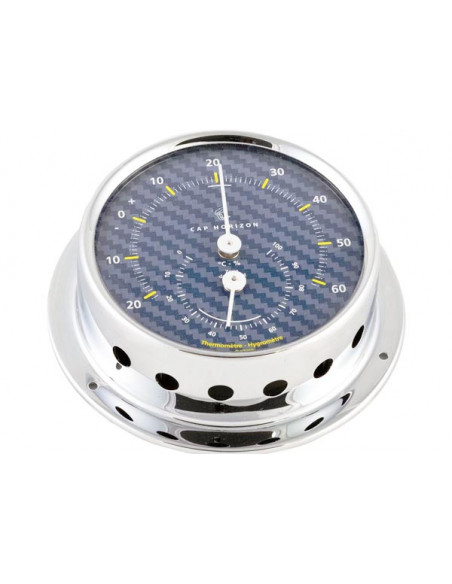 Strumenti Meteo Blue Carbon 70/88 Chrome