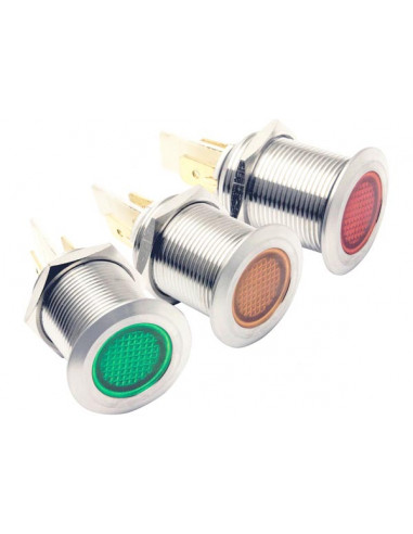 Spie LED Inox 19MM 12V