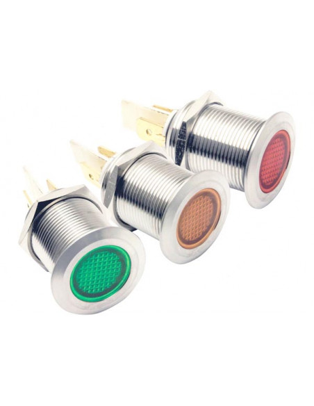 Spie LED Inox 19MM 12V