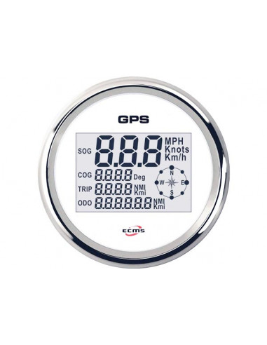 Contanodi GPS Ecms White Chrome