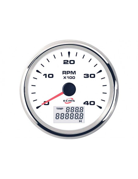 Contagiri/Contaore Ecms White Chrome Contagiri/Contaore Ecms White Chrome