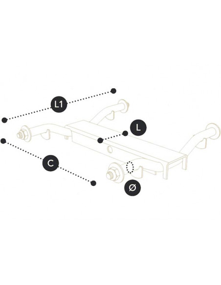 Staffa per Rullo Laterale Quadruplo Domar