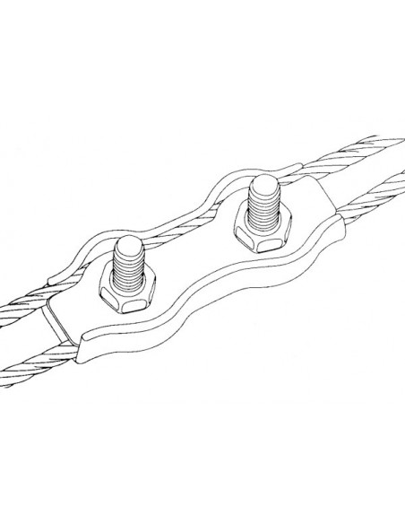 Morsetti Piatti Doppi in Acciaio Inox