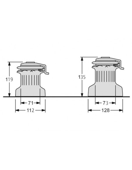 Winch Self Tailing XT Velocita' Ridotta Winch Self Tailing XT Velocita' Ridotta