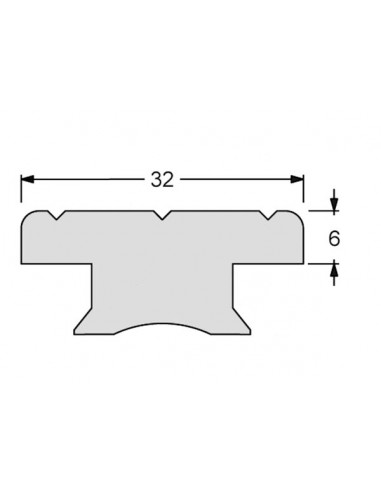 Carrello e Rotaia Genoa 32x6