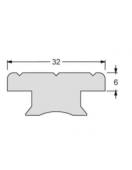 Carrello e Rotaia Genoa 32x6