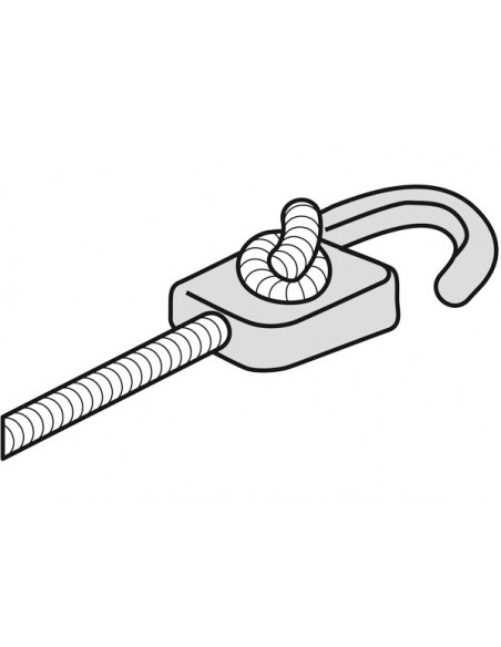 Gancetti Classici Bianchi per Elastici