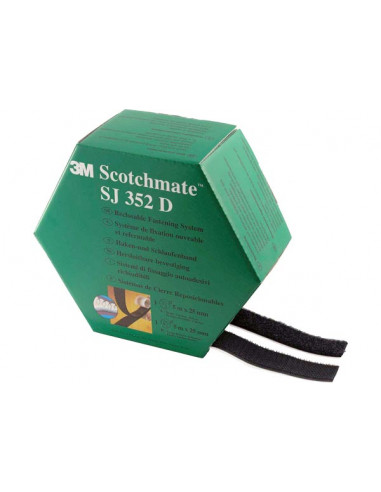 Nastro Velcro 3M Scotchmate Biadesivo per cuscinerie Modello 3215010 L m 5  W mm 25