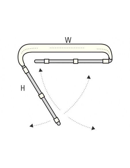 Capottine Tendalini + Alte 3 Archi Inox White