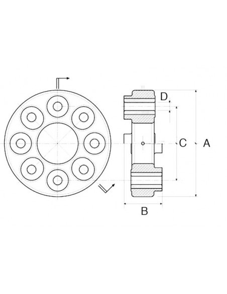 Giunto Elastico 8FBD