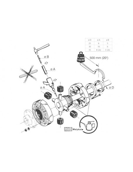 Giunto Elastico Vetus Type 6