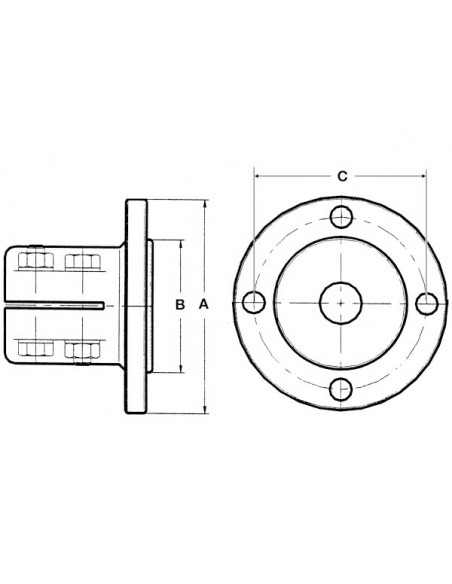 Giunto per Asse ø 25 mm